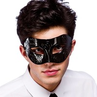 Leuk Venetiaans oogmasker Milaan in de kleur zwart