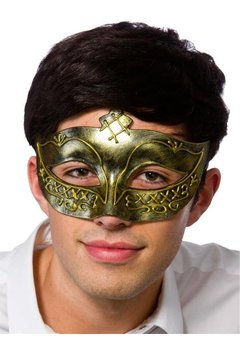Gladiator oogmasker Ferdinand in antiek goud