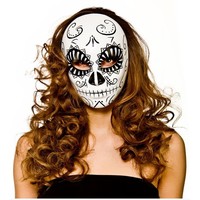 Leuk day of the dead masker Mila wit zwart