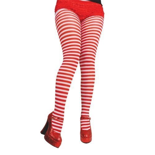 Leuke Panty Dorus rood wit gestreept