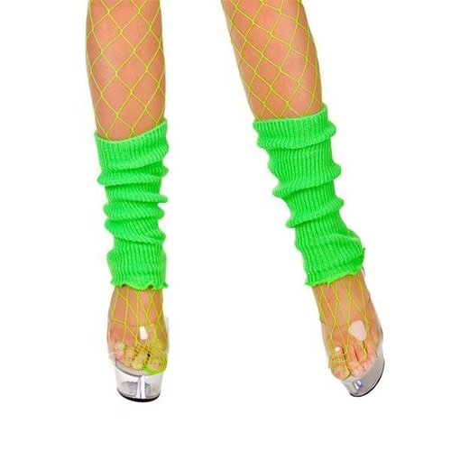 Mooie Beenwarmers disco fever neon groen