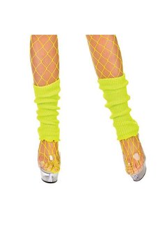 Beenwarmers Disco fever neon geel
