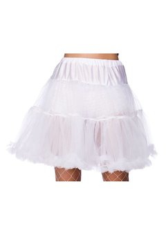 Lange petticoat Nadine in wit