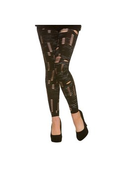 Zombie legging zwart met gaten
