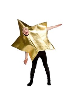Gouden kerstster kostuum