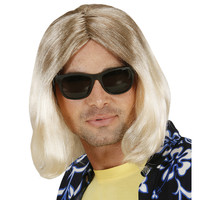 Mooie half-lange blonde pruik Chip