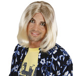 Mooie half-lange blonde pruik Chip