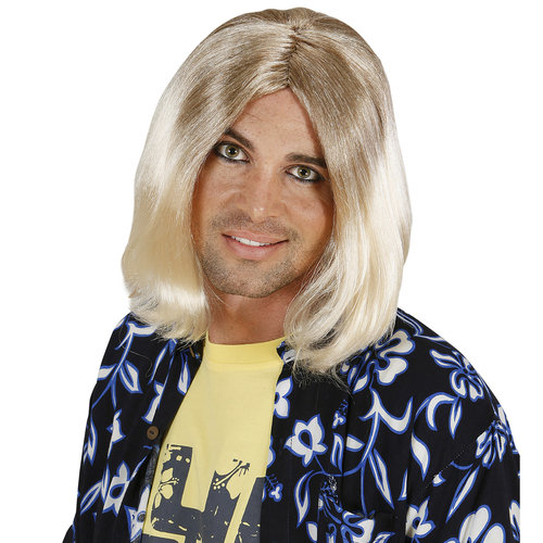 Mooie half-lange blonde pruik Chip