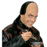 Leuke zwarte pruik Chinees Ming