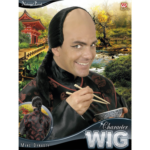 Leuke zwarte pruik Chinees Ming