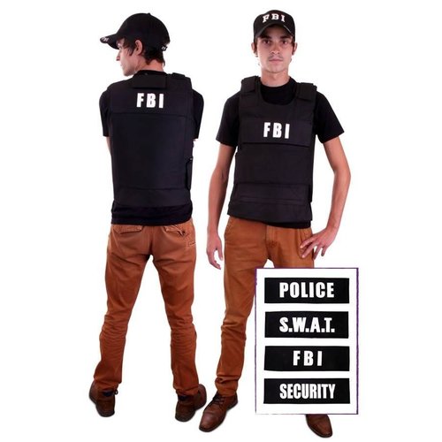 Mooi zwart kogelvrij best met 4 badges