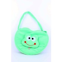 Leuke schoudertas in de vorm van een hartje met een kikker