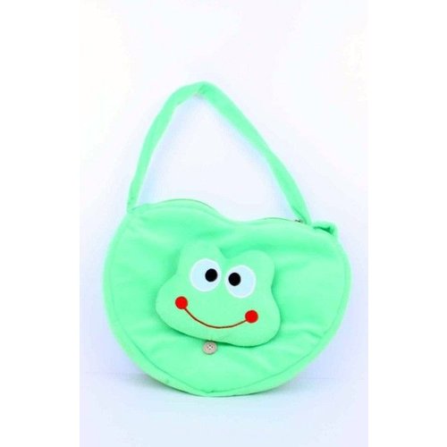 Leuke schoudertas in de vorm van een hartje met een kikker