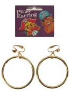 Oorbellen zwarte piet met klipsluiting