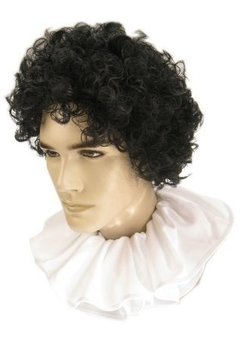 Kraag zwarte piet trevira polyester wit