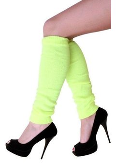 Fluor gele beenwarmer