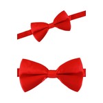 Mooie rode satijnen vlinderstrik van 12x6,5 cm