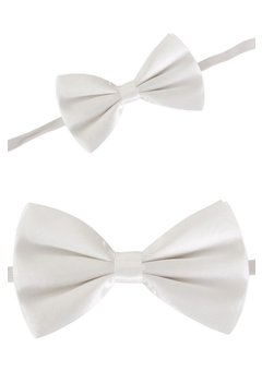 Witte vlinderstrik met elastiek