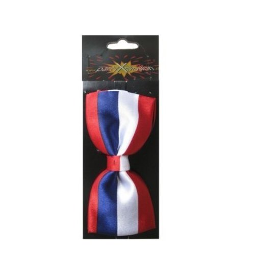 Mooie vlinderstrik met kleuren van Nederlandse vlag