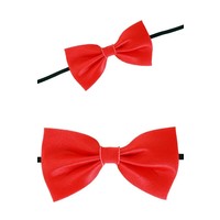 Leuke rode vlinderstrik van 13,5 bij 7,5 cm