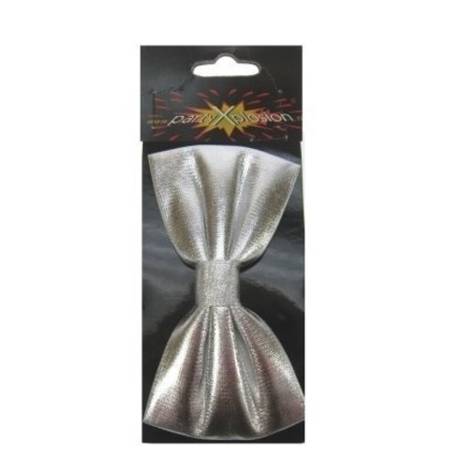 Leuke zilveren strik van 13,5 bij 7,5 cm