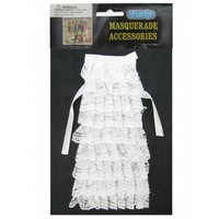 Mooi jabot in kant met de kleur wit