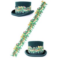 Leuke hoedenband kikkers die polonaise lopen van 65 cm