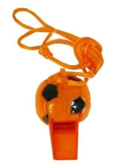 Voetbalfluit oranje