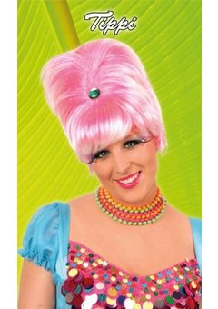 Hoge pruik Roos met diamant