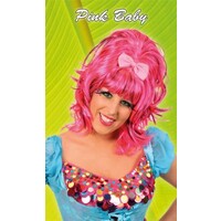 Mooie pruik pink Vicky