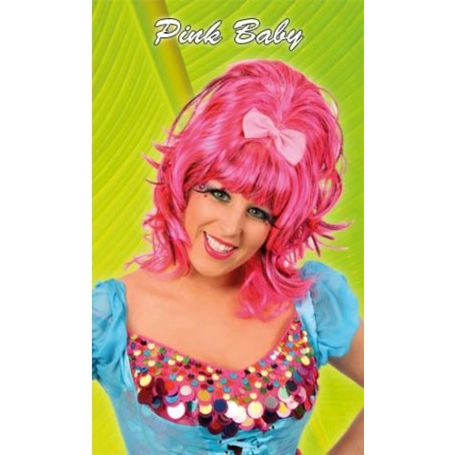 Mooie pruik pink Vicky