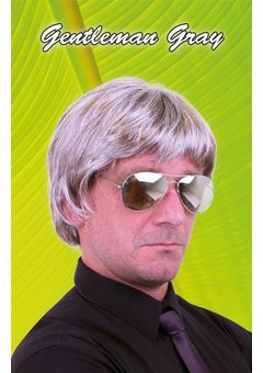 Pruik Vince in grijs