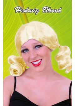 Oktoberfeest pruik Hedwig blond met staartjes