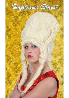Pruik hofdame Vera in blond