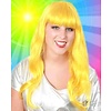 Gele disco pruik Pascale geel lang haar