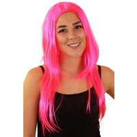 Mooie roze pruik Britt lang haar