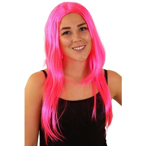 Mooie roze pruik Britt lang haar