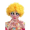 Hippie pruik John in geel