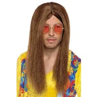 Leuke hippie pruik Dylan lang haar