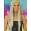 Blonde hippie pruik Julia lang haar