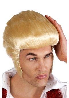 Pruik rocking Elvis in blond
