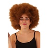 Pruik afro  Anniek donkerbruin