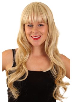 Pruik Linda blond haar met highlights