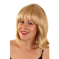 Mooie blonde pruik Linda met pony