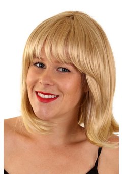 Pruik Linda blond met pony