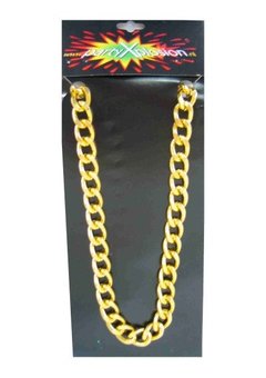 Nep gouden pooier ketting grove schakel