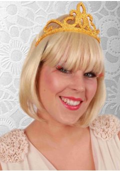 Tiara gouden kroontje prinses