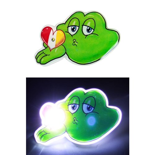 Leuke broche kikker Oeteldonk met smiley