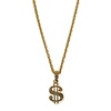 Ketting dollar teken goud