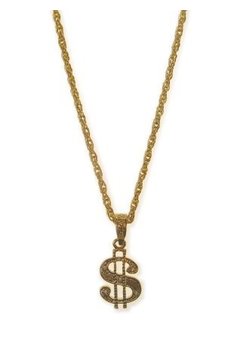 Ketting dollar teken goud